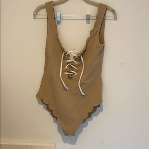 Marysia Nude One Piece- Tie